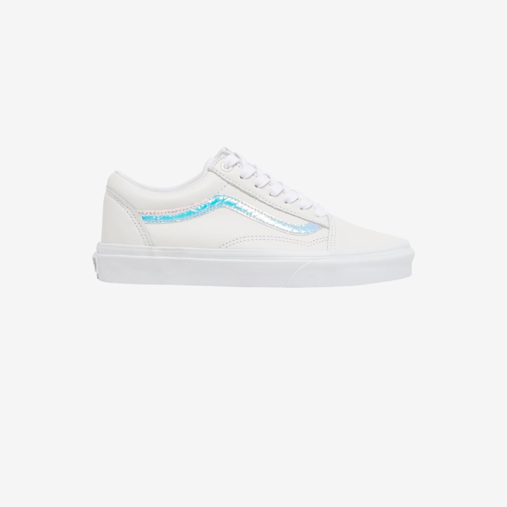 Vans Old Skool White Holo leather